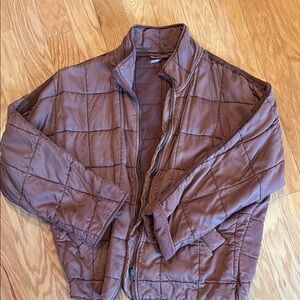 Free people maroon Quilted Jacket